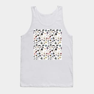 X Files Episodes Pattern Tank Top